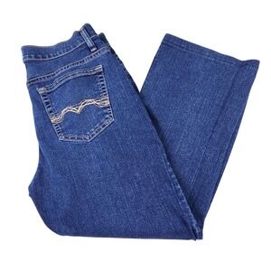 Wrangler Jeans Womens 12 Blue As‎ Real As Straight Leg Stretch Denim Hemmed